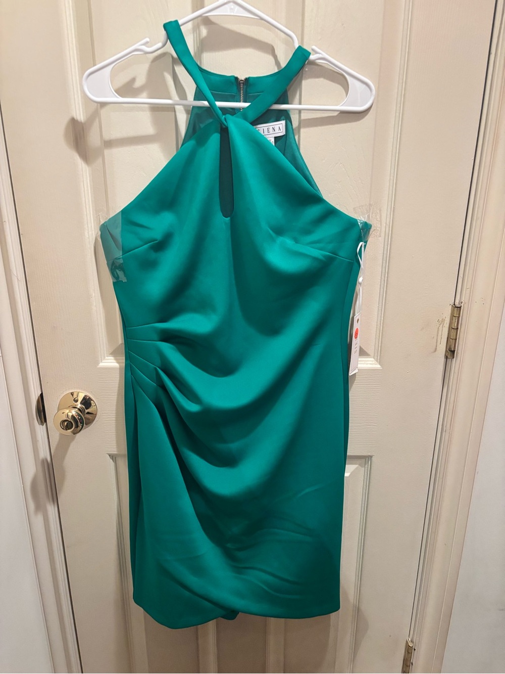 Sienna Sky Teal Halter Midi Dress